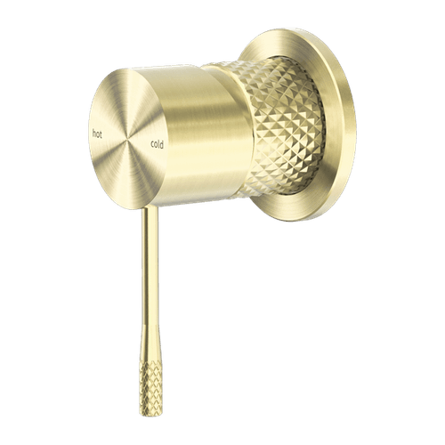 Opal Shower Mixer 60mm Plate Brushed Gold