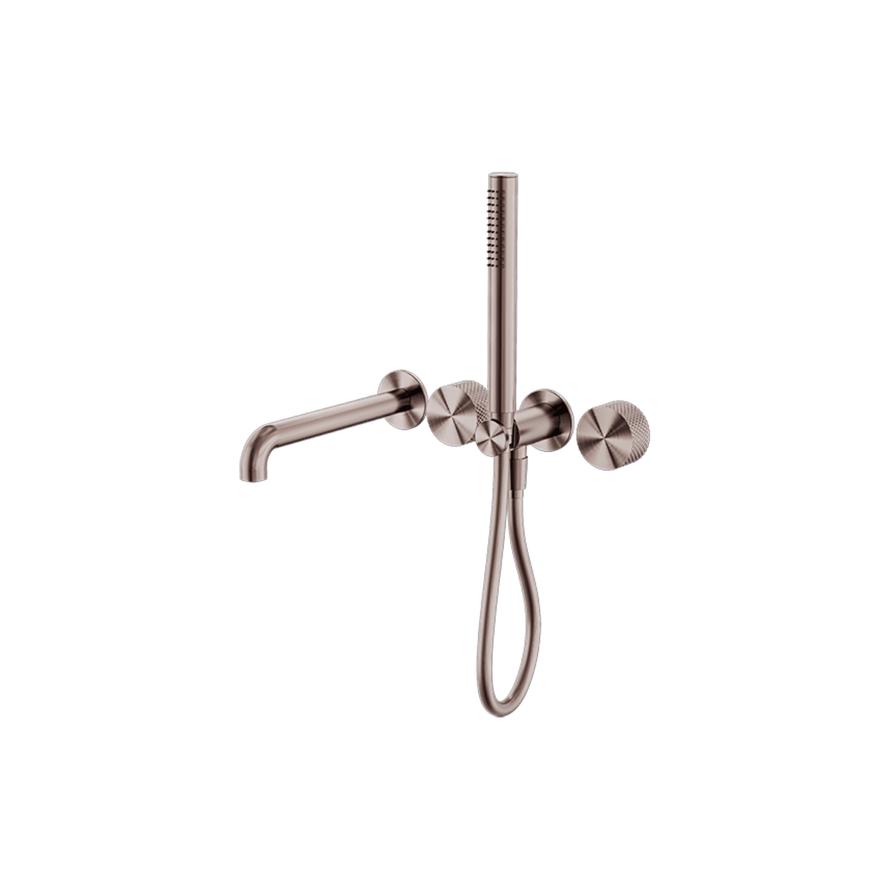 Opal Shower System Separate Plate With Spout 230mm Brushed Bronze