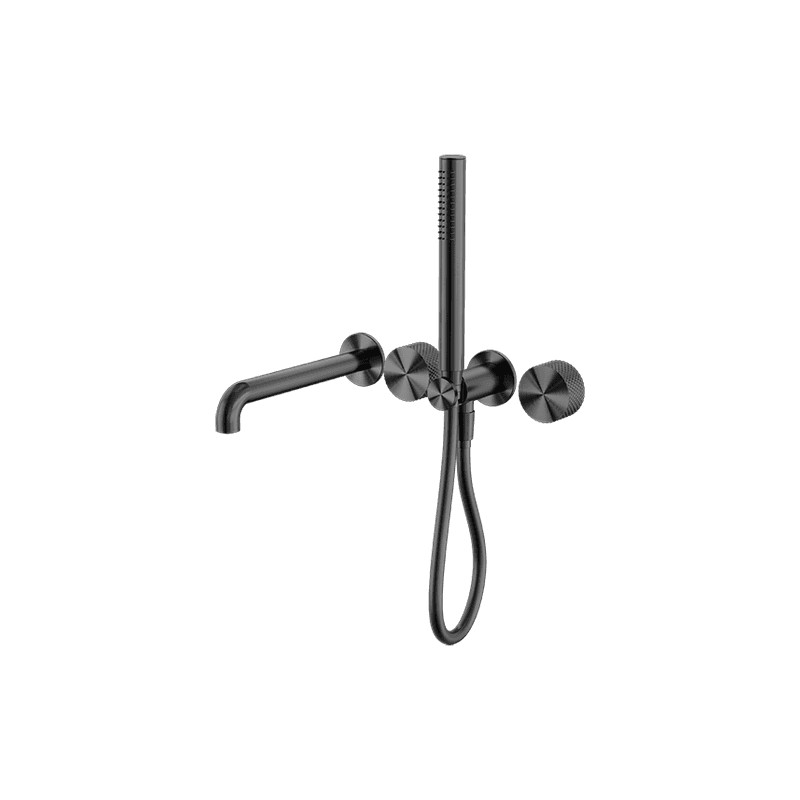 Opal Shower System Separate Plate With Spout 250mm Graphite