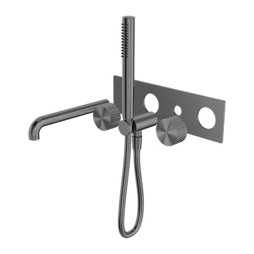Opal Shower System With Spout 250mm Kit Graphite