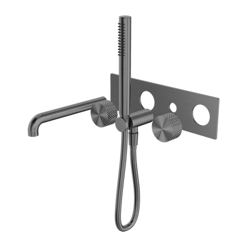 Opal Shower System With Spout 250mm Kit Graphite