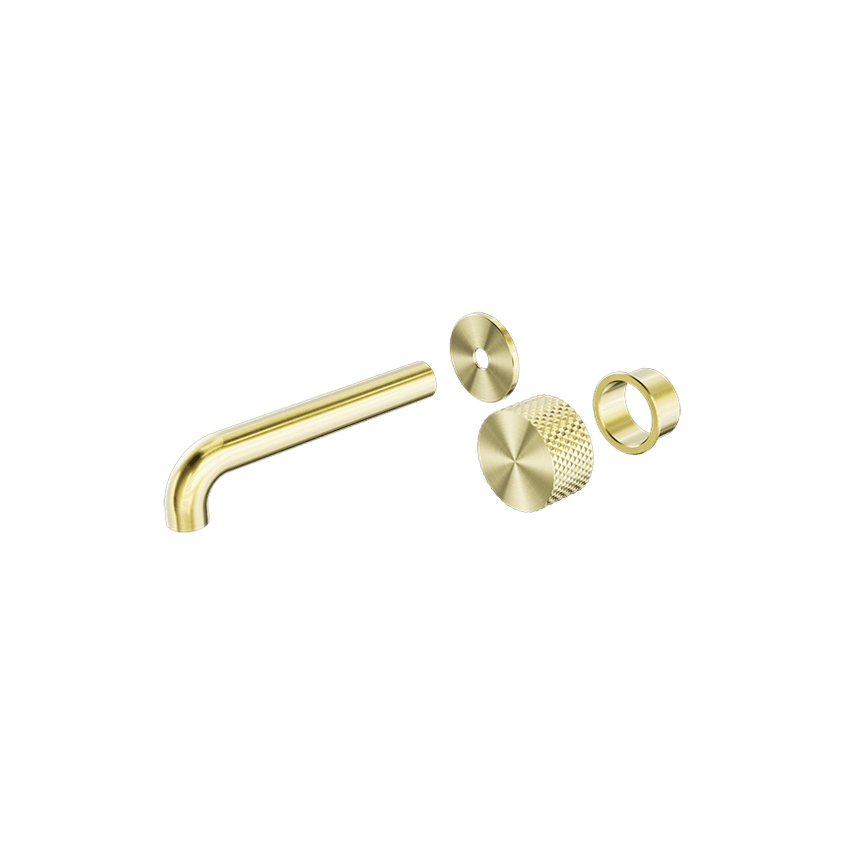Opal Wall Basin/Bath Set 185mm Kit Brushed Gold