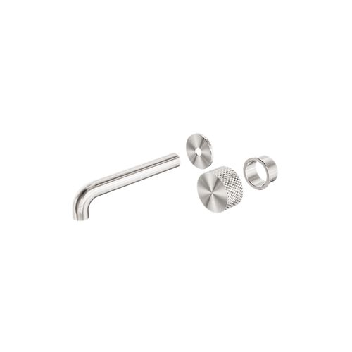 Opal Wall Basin/Bath Set 260mm Kit Brushed Nickel