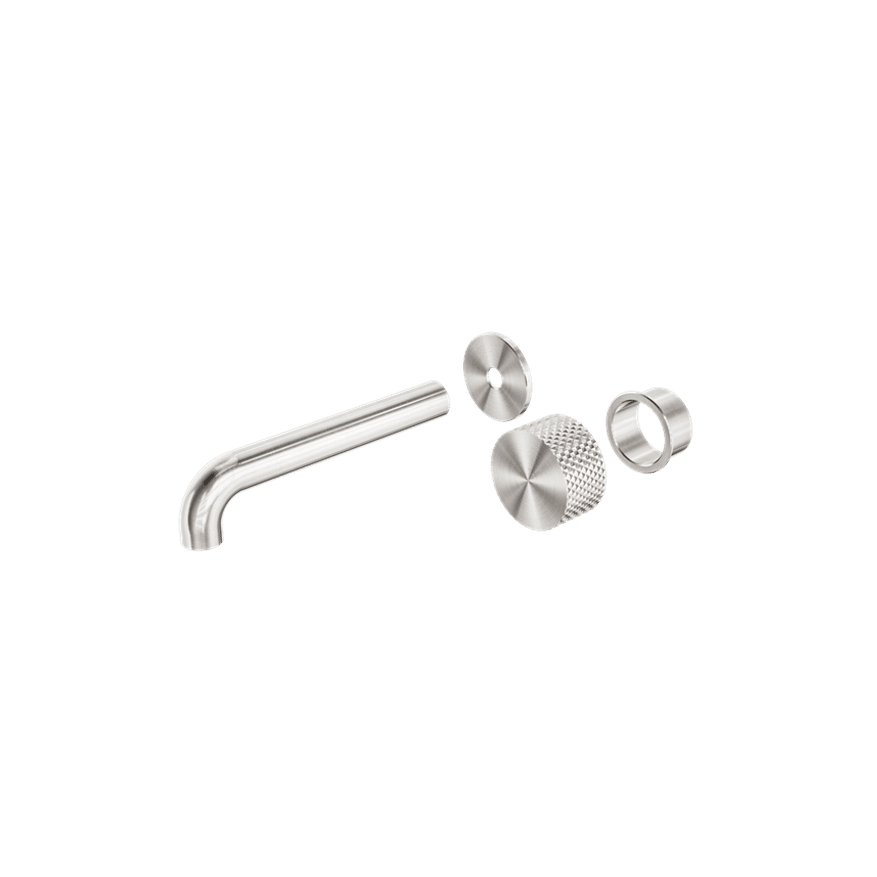 Opal Wall Basin/Bath Set 260mm Kit Brushed Nickel