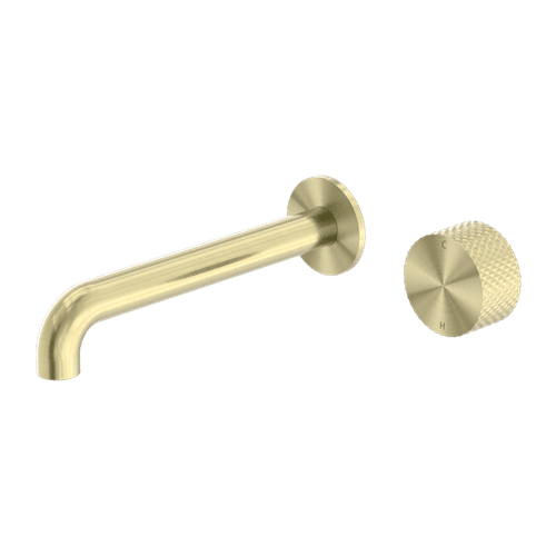 Opal Wall Basin/Bath Set 185mm Brushed Gold