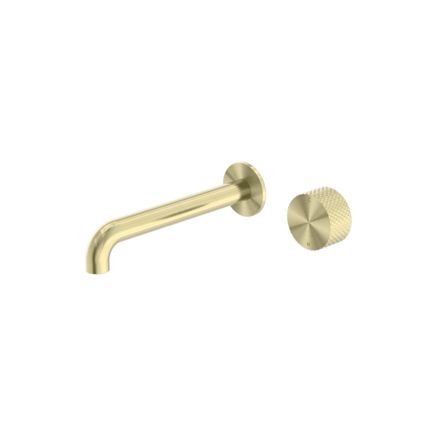 Opal Wall Basin/Bath Set 230mm Brushed Gold