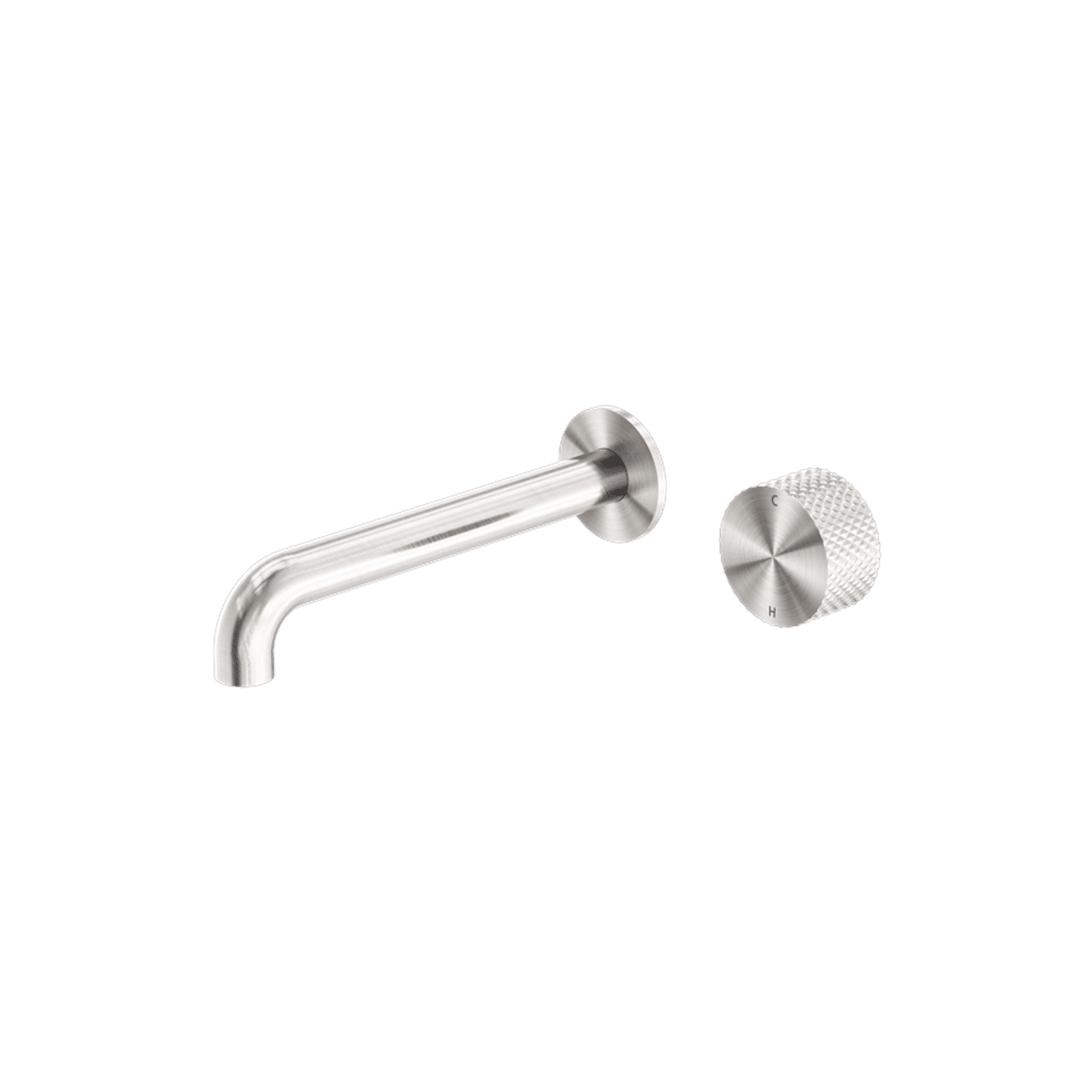 Opal Wall Basin/Bath Set 230mm Brushed Nickel