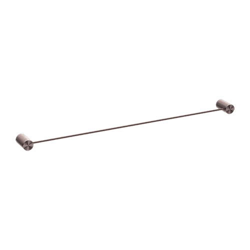 Opal Single Towel Rail 800mm Brushed Bronze