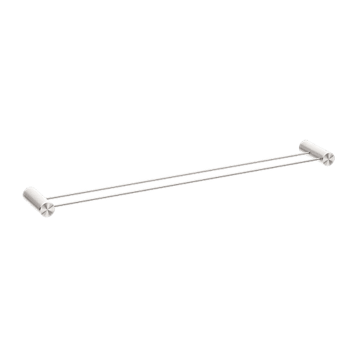 Opal Double Towel Rail 800mm Brushed Nickel