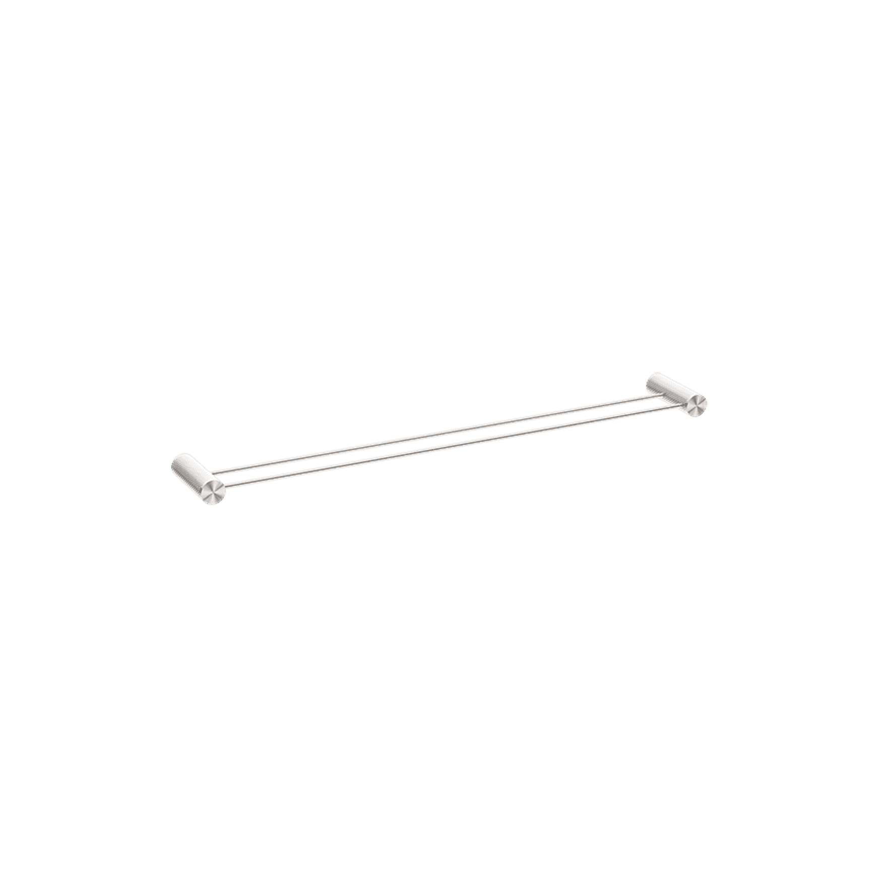 Opal Double Towel Rail 800mm Brushed Nickel