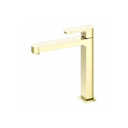 Ecco Tall Basin Mixer Brushed Gold