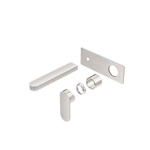 Ecco Wall Basin/Bath Mixer Trim Kits Only Brushed Nickel