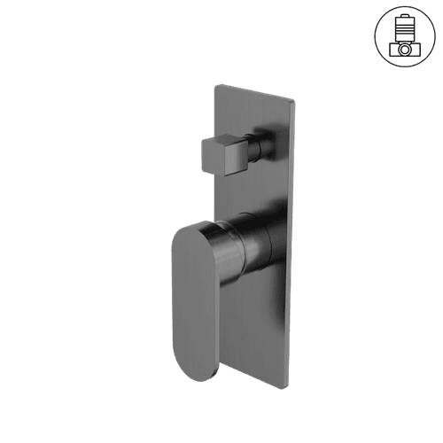 Ecco Shower Mixer With Divertor Gun Metal