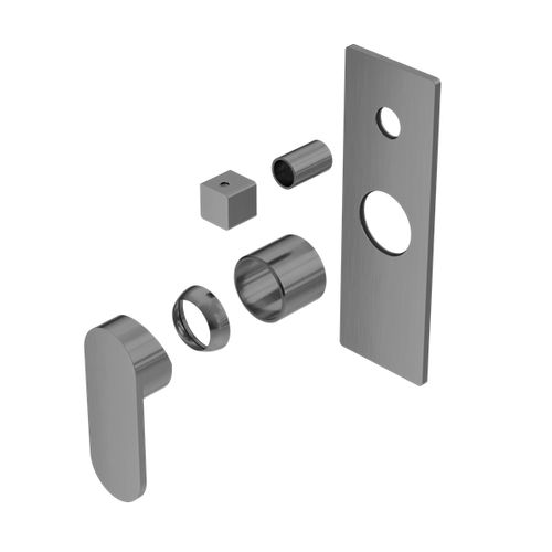 Ecco Shower Mixer With Divertor Trim Kits Only Gun Metal