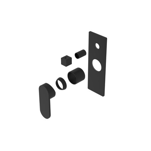Ecco Shower Mixer With Divertor Trim Kits Only Matte Black