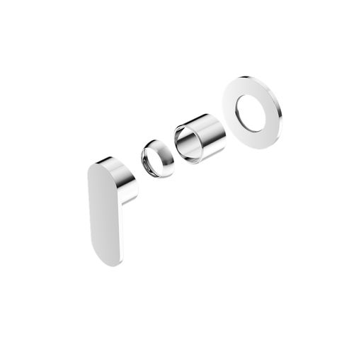 Ecco Shower Mixer 80mm Round Plate Trim Kits Only Chrome