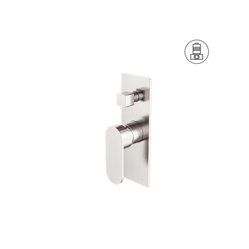 Ecco Shower Mixer With Divertor Brushed Nickel