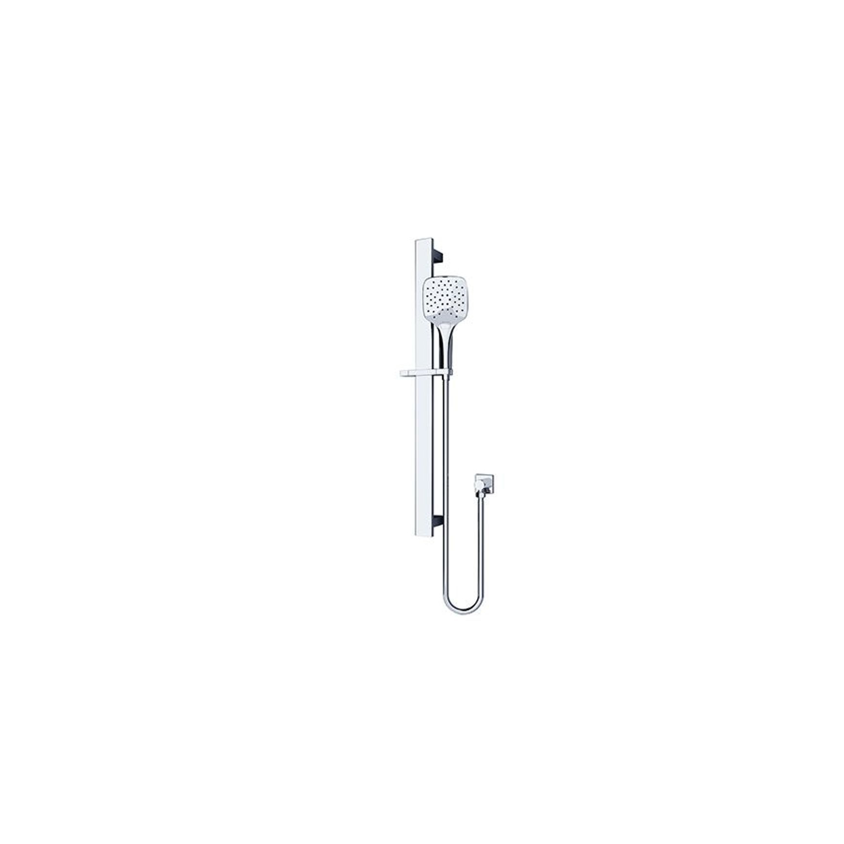 Rain Square 3 Function Shower Rail Chrome