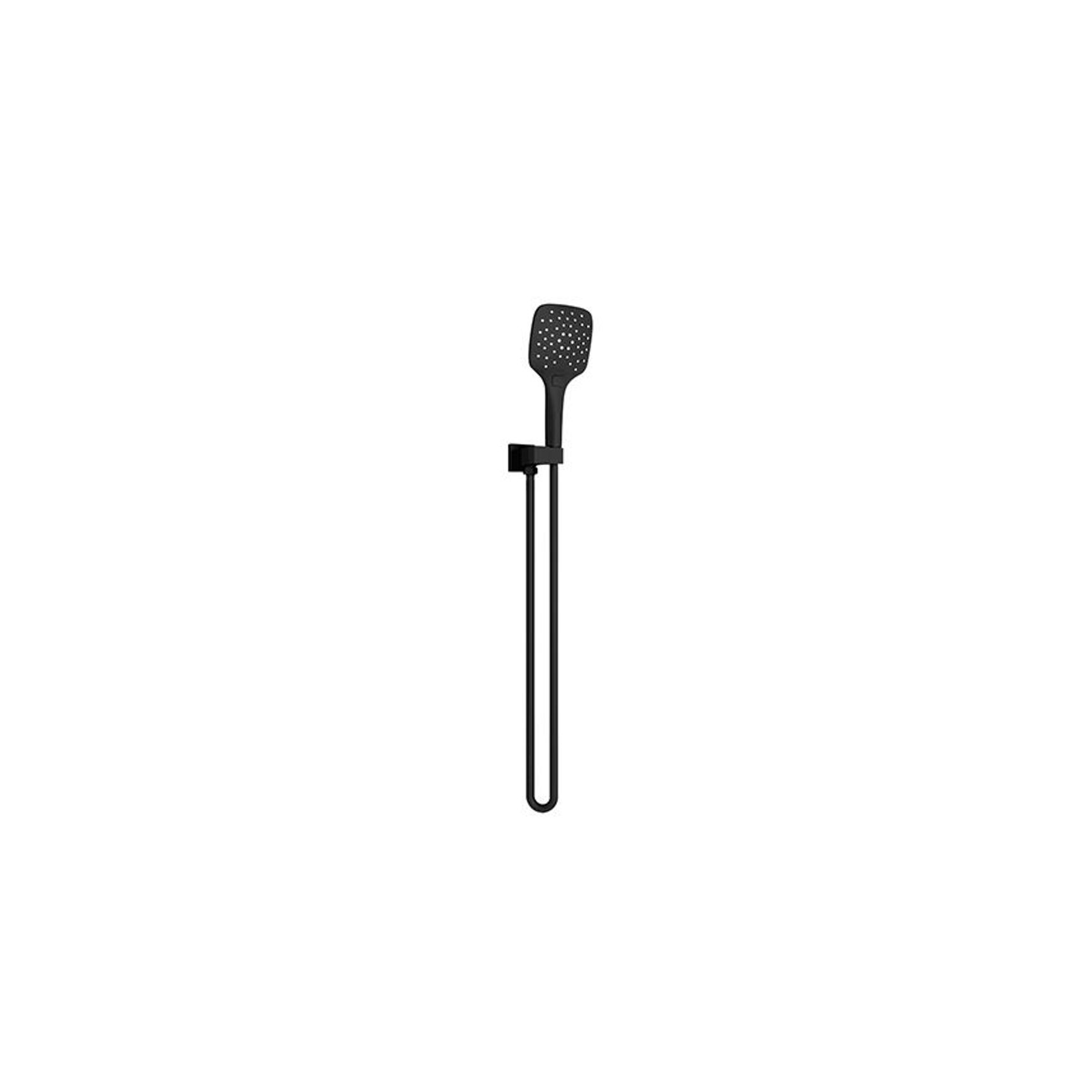 Rain Square 3 Function Shower On Bracket Matte Black