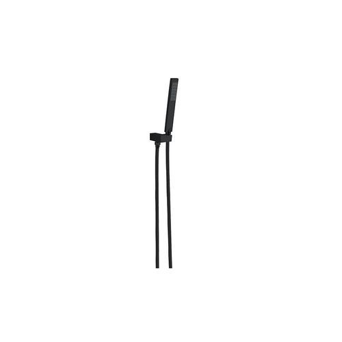 Square Shower On Bracket Matte Black