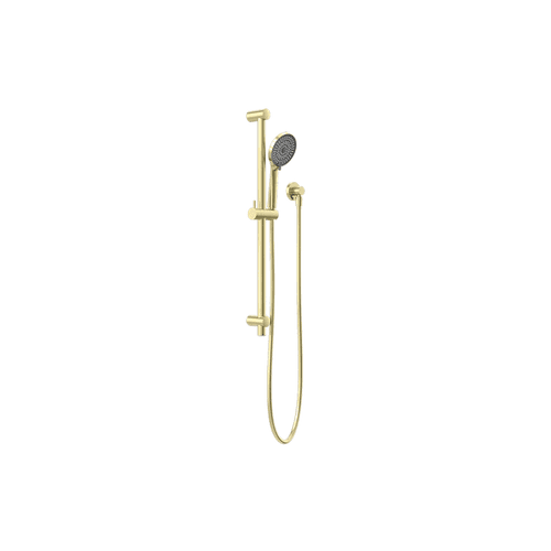Round Metal Project Rail Shower Brushed Gold