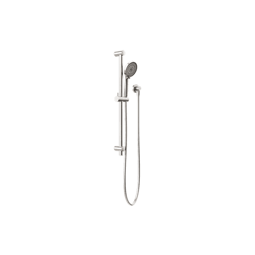 Round Metal Project Rail Shower Brushed Nickel