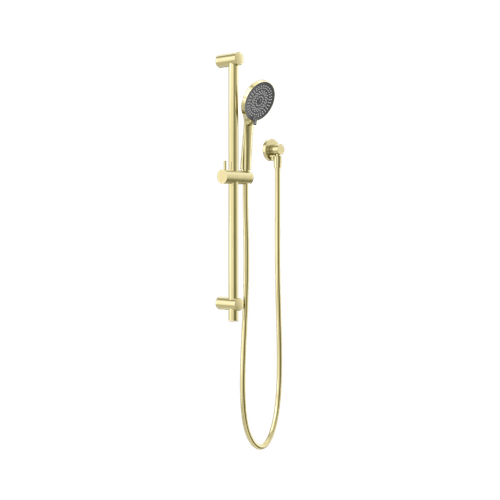 Round Metal Project Shower Rail 4 Star Rating Brushed Gold
