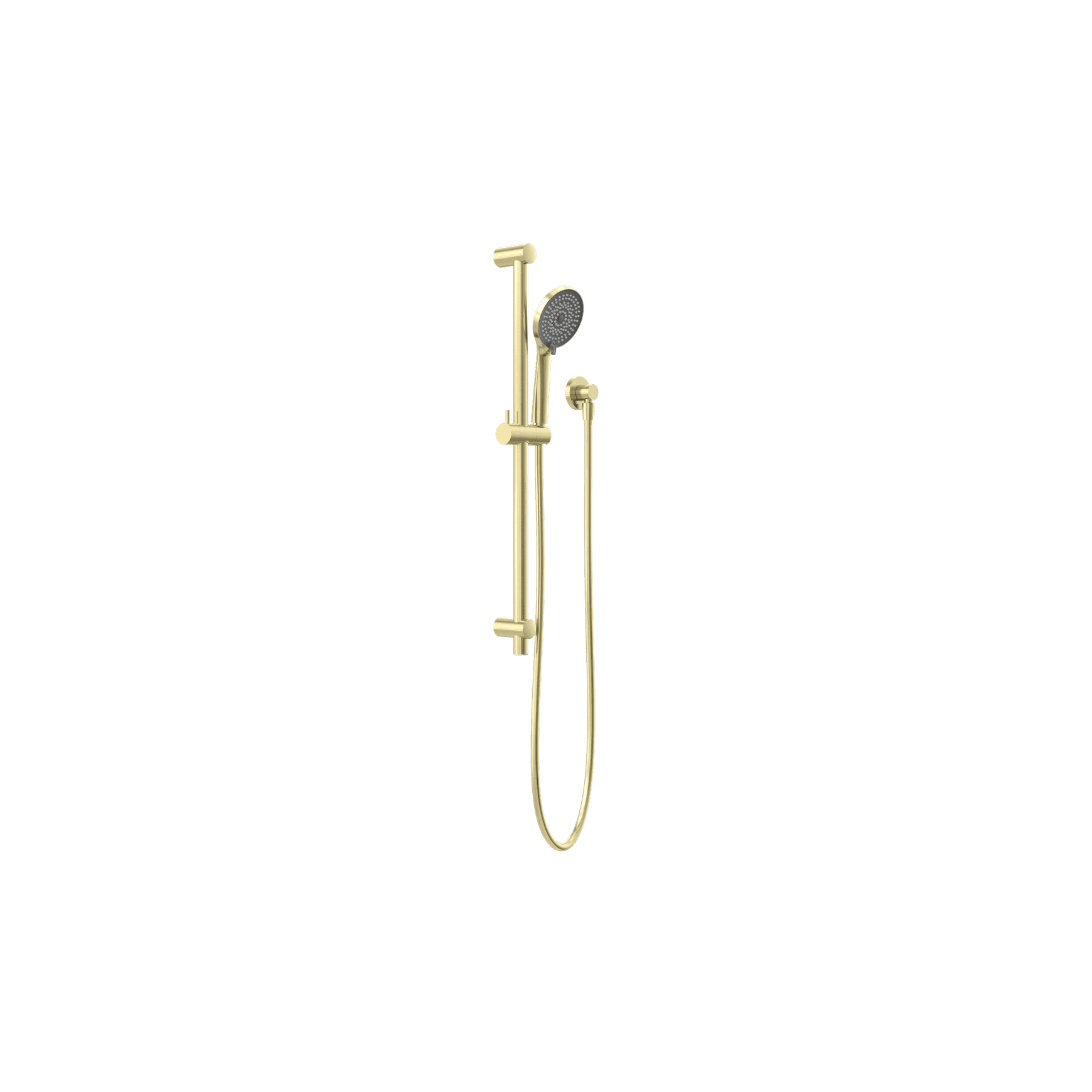 Round Metal Project Shower Rail 4 Star Rating Brushed Gold
