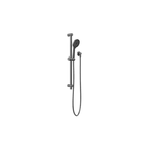 Round Metal Project Shower Rail 4 Star Rating Gun Metal