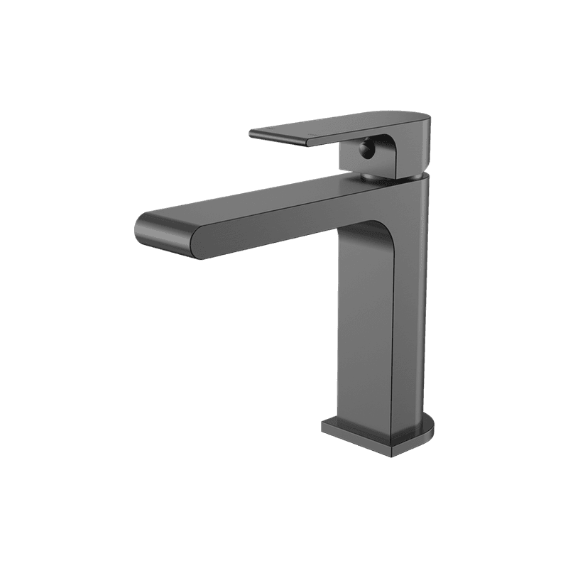 Bianca Basin Mixer Straight Spout | Gun Metal