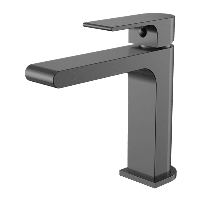 Bianca Basin Mixer Straight Spout | Gun Metal