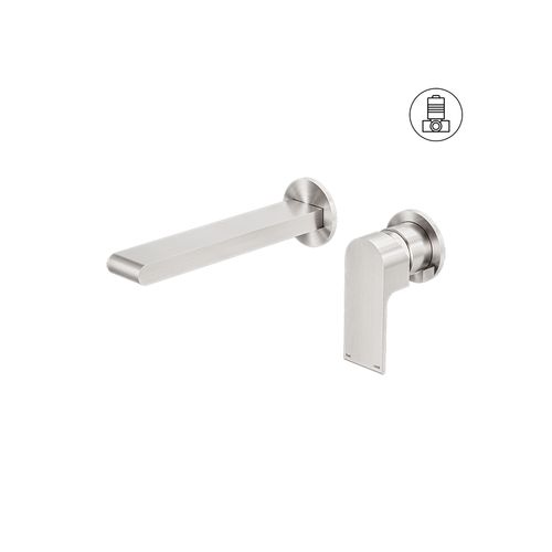 Bianca Basin/Bath Mixer Back Plate 230mm | Brushed Nickel