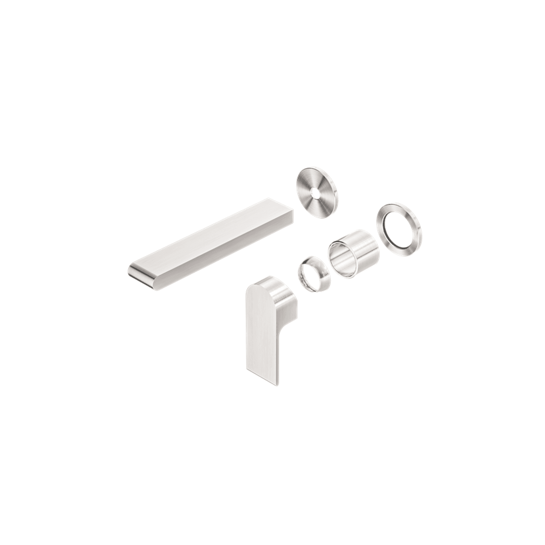 Bianca Mixer Back Plate 187mm Trim Kits | Brushed Nickel