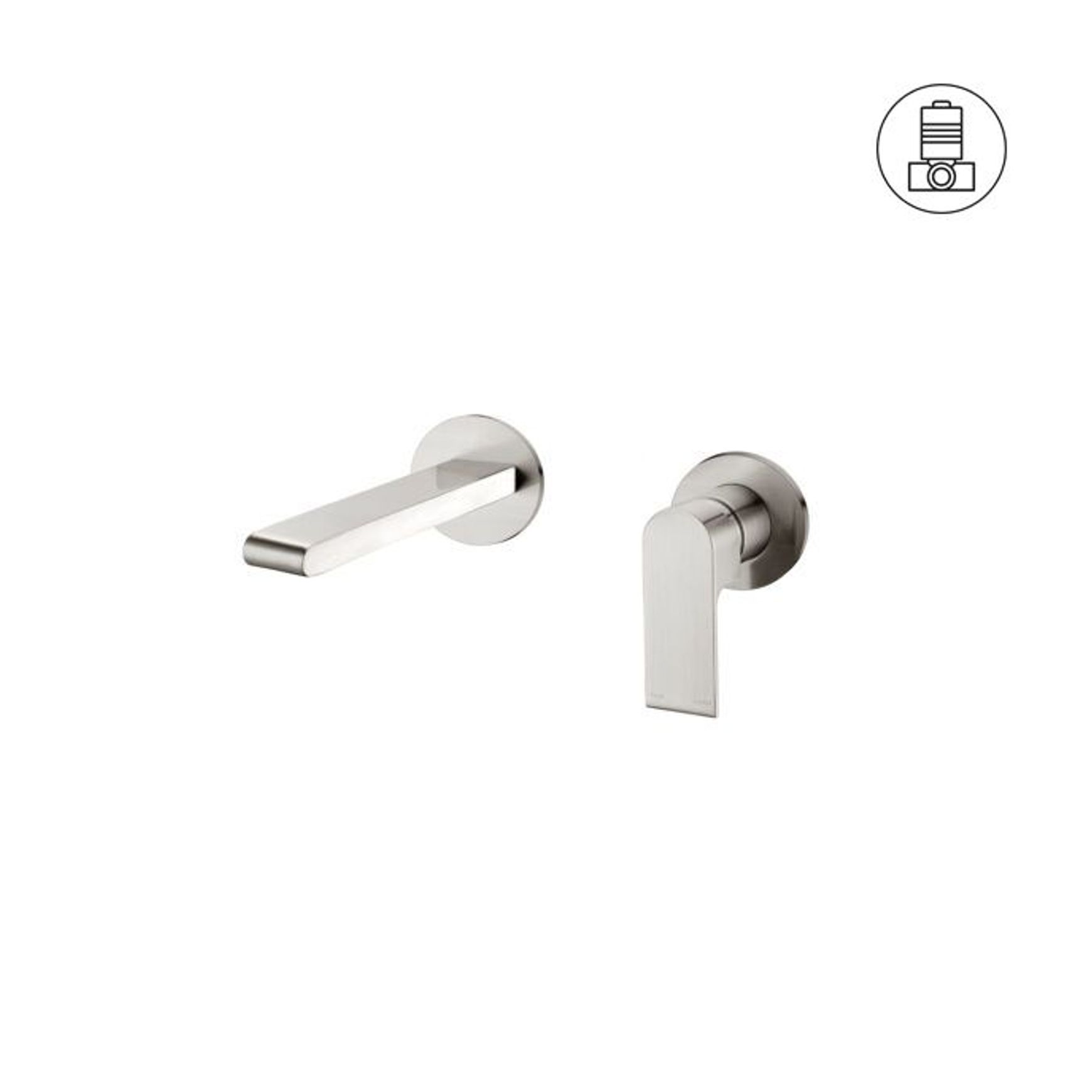 Bianca Mixer Separate Back Plate 187mm | Brushed Nickel