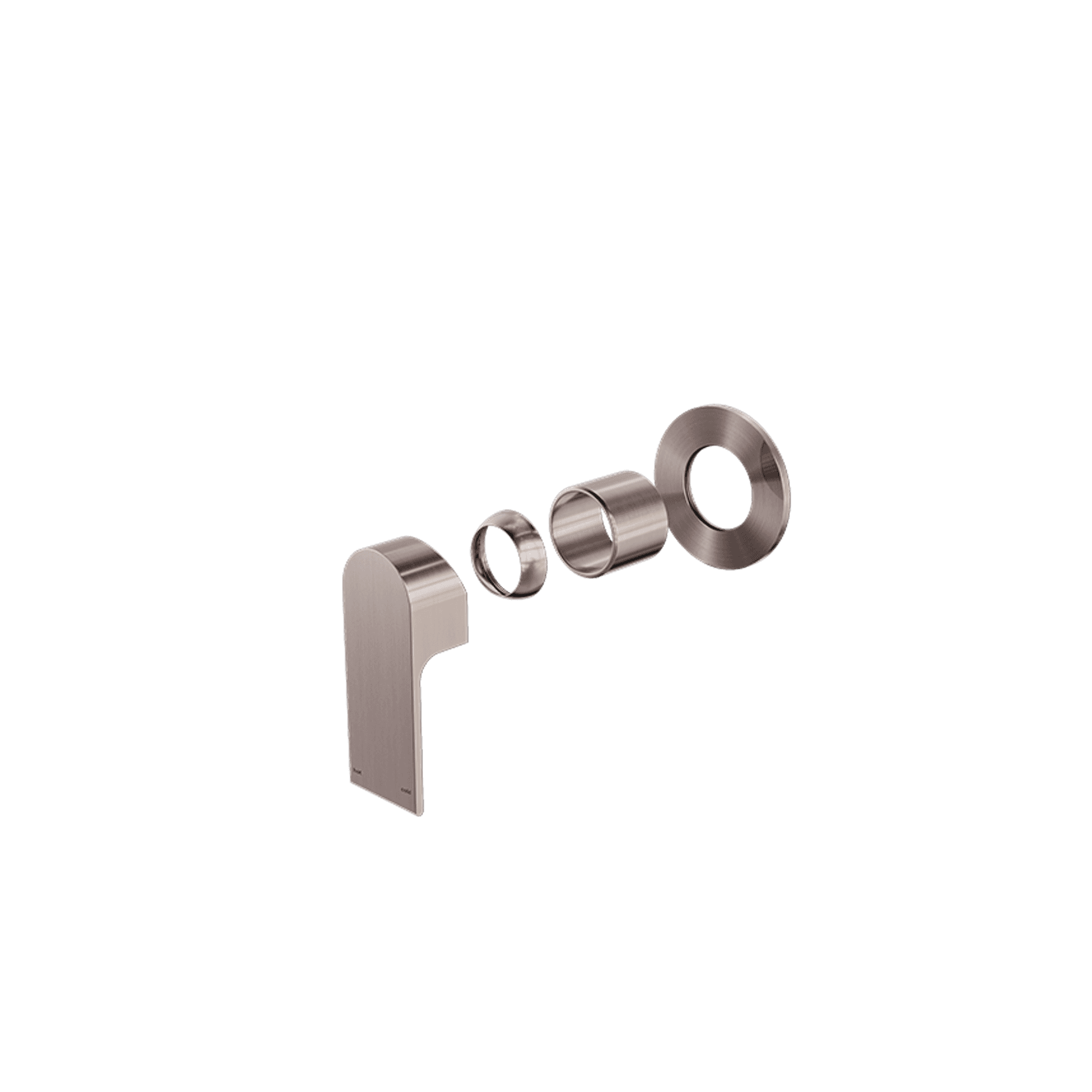 Bianca Shower Mixer 80mm Plate Trim Kits | Brushed Bronze
