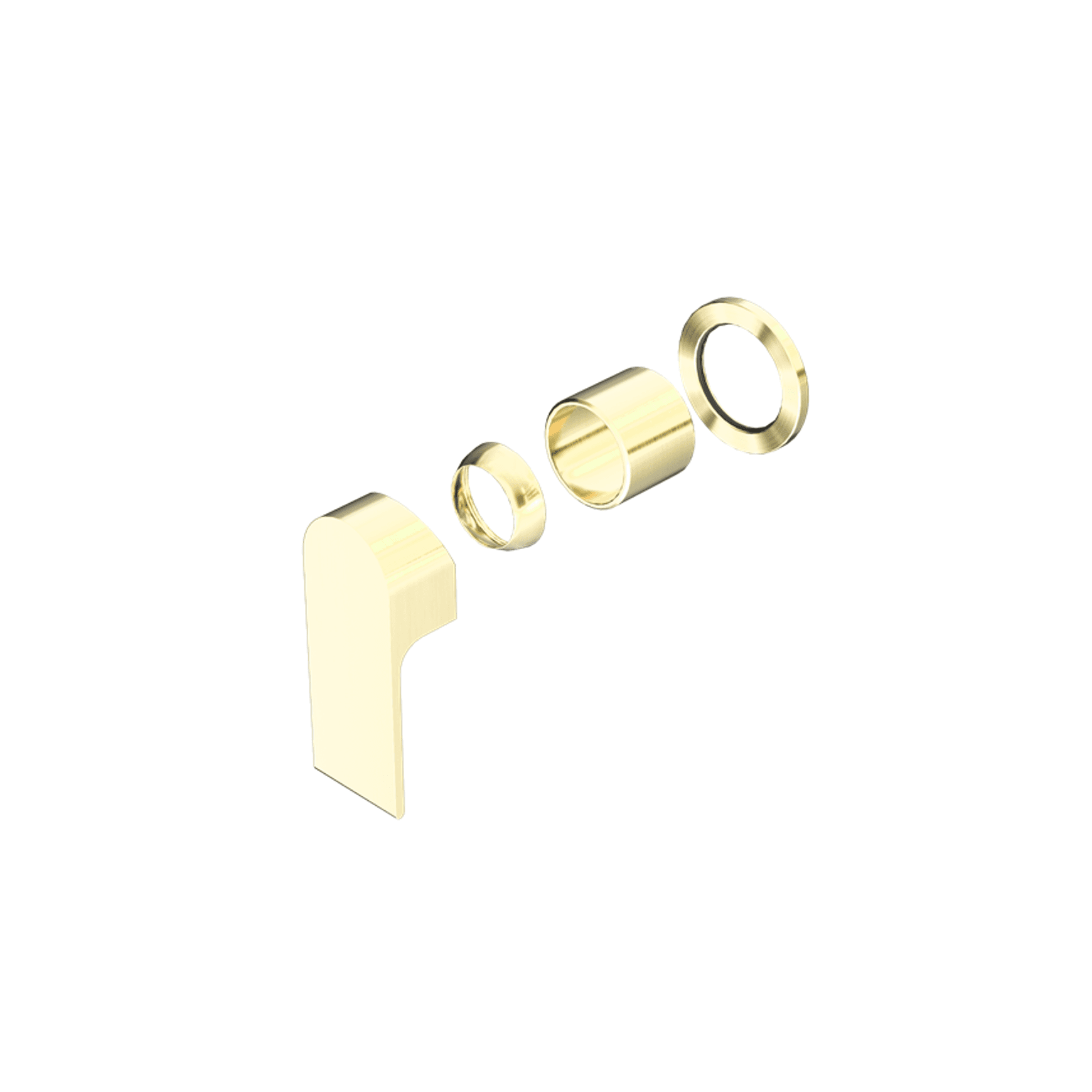 Bianca Shower Mixer 60mm Plate Trim Kits | Brushed Gold