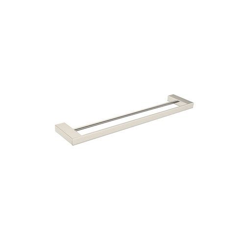 Celia Double Towel Rail 600mm Brushed Nickel