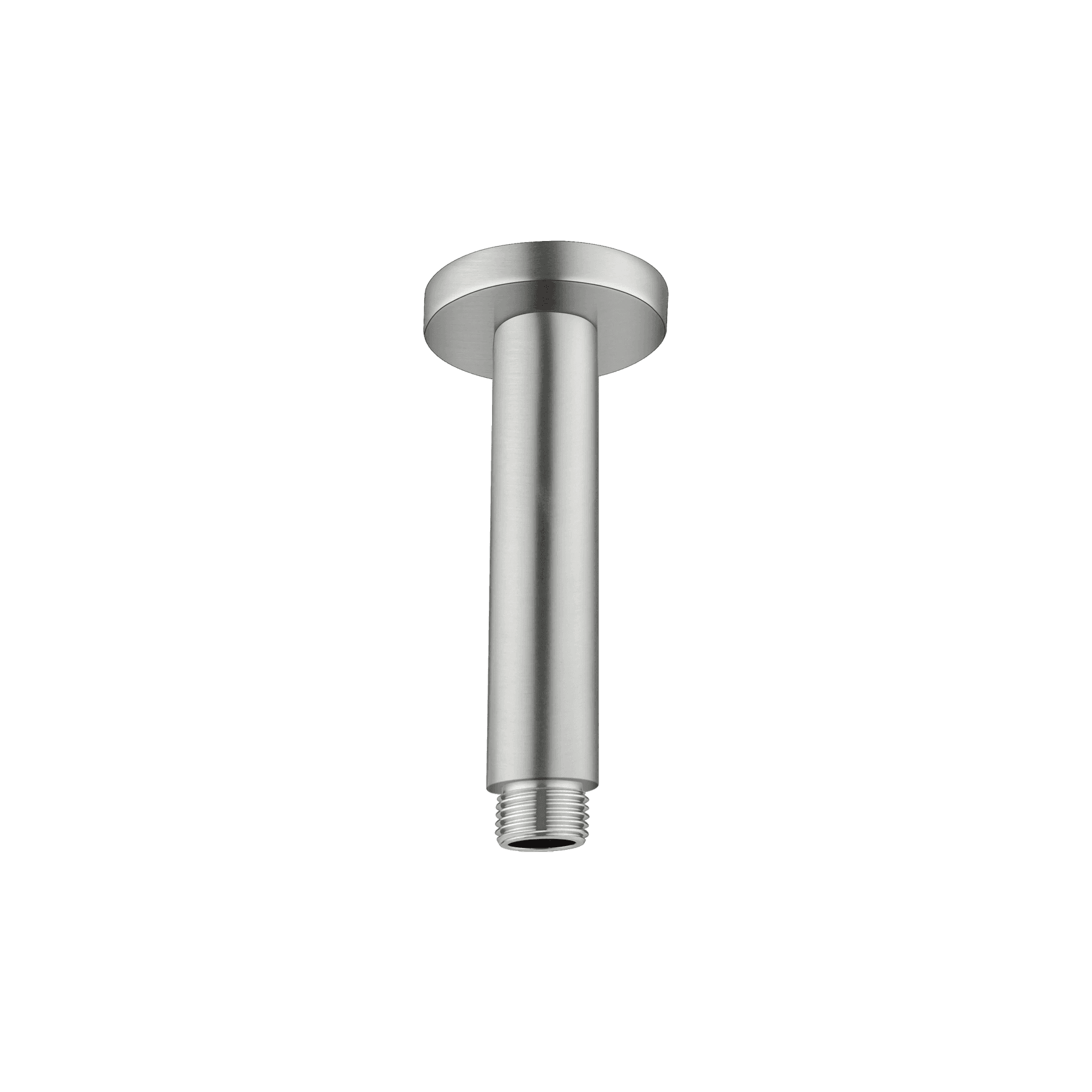 Round Ceiling Arm 100mm Length Brushed Nickel