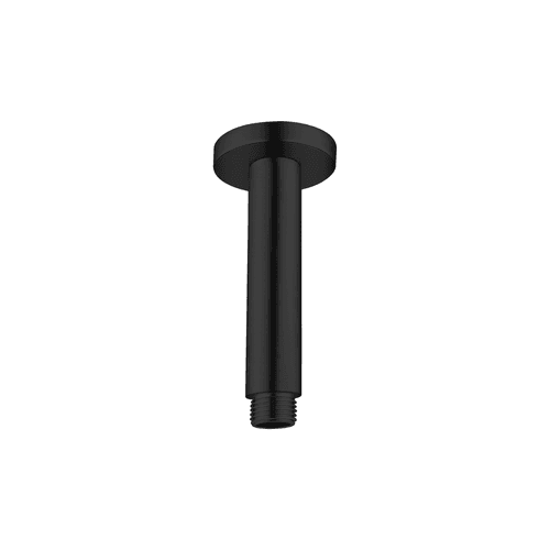 Round Ceiling Arm 100mm Length Matte Black
