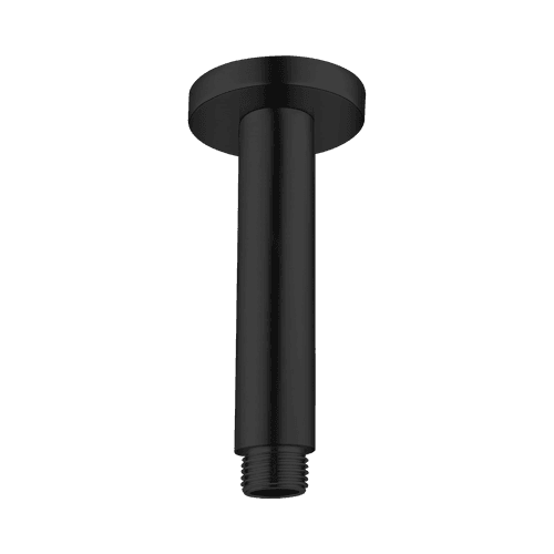 Round Ceiling Arm 100mm Length Matte Black