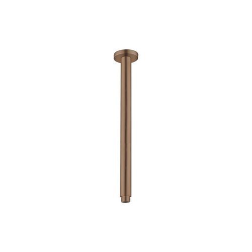 Round Ceiling Arm 300mm Length Brushed Bronze