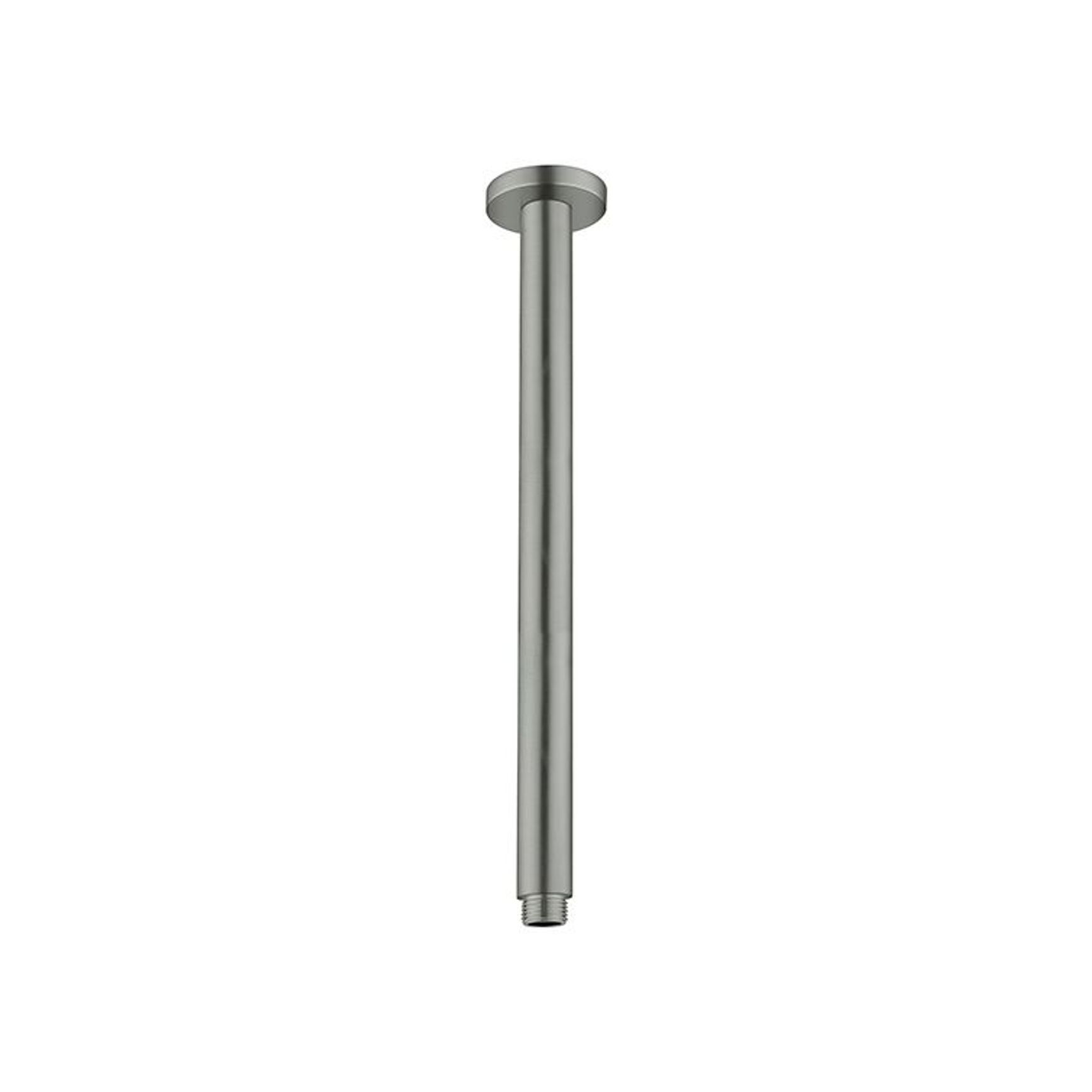 Round Ceiling Arm 300mm Length Gun Metal