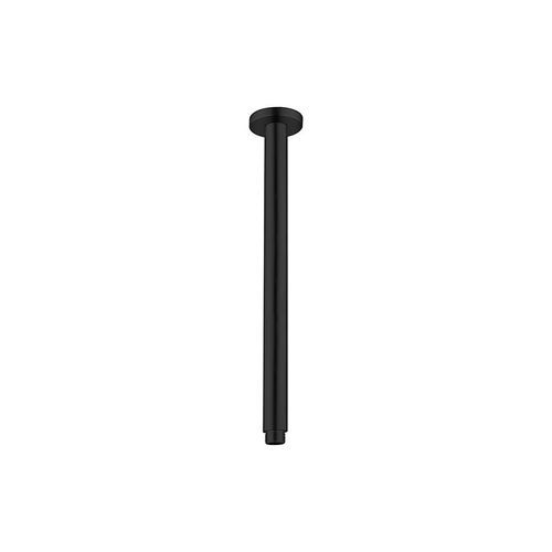 Round Ceiling Arm 300mm Length Matte Black