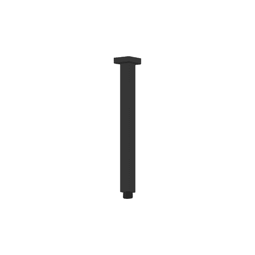 Square Ceiling Arm 450mm Length Matte Black
