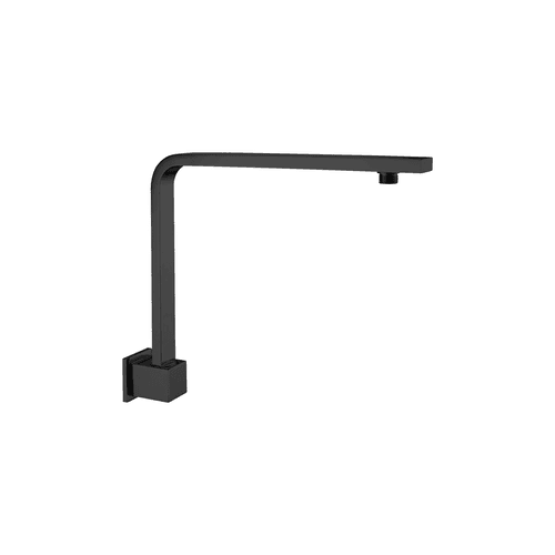 Square Swivel Shower Arm Matte Black