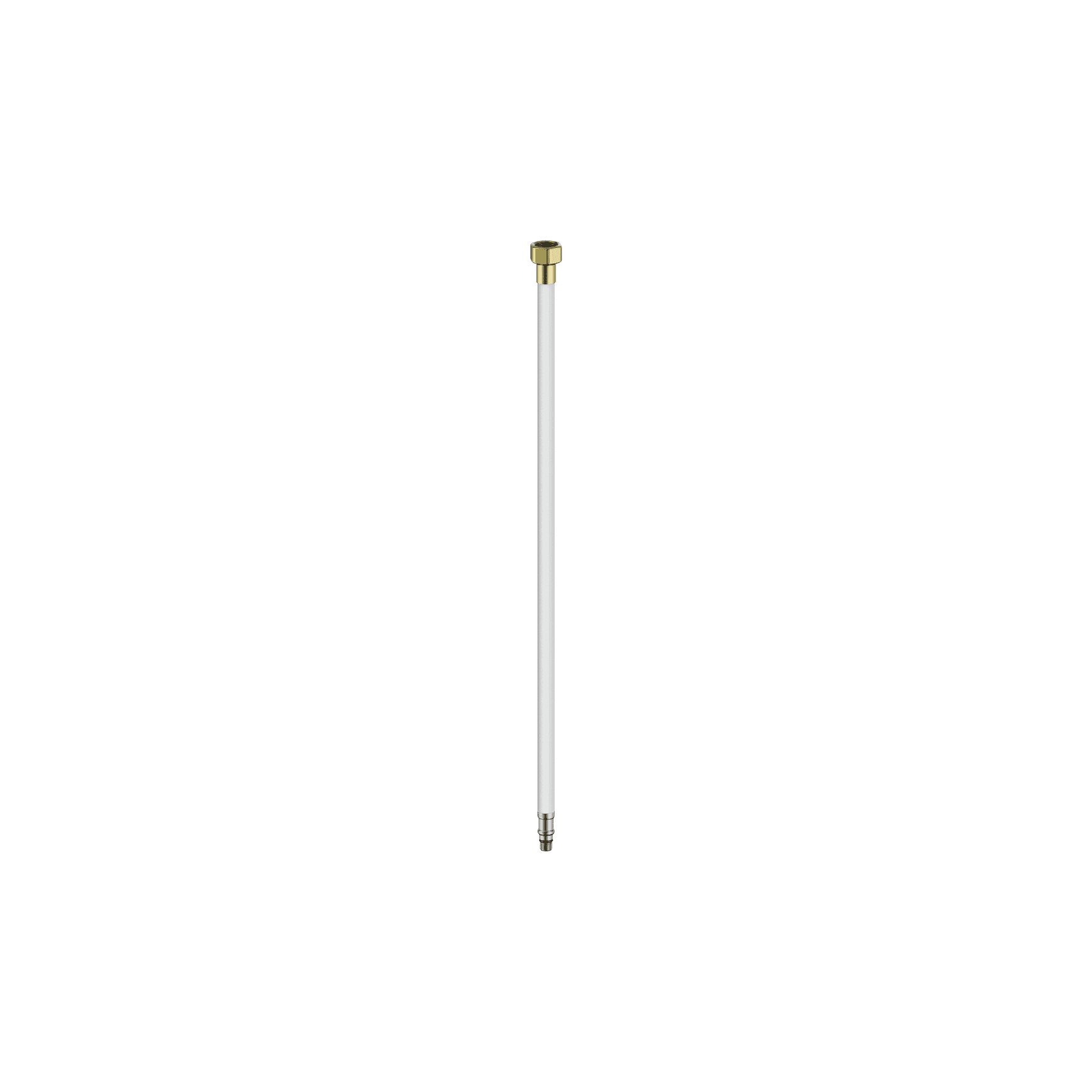 Premium Flexible Mixer Tap Hose Pair Brushed Gold