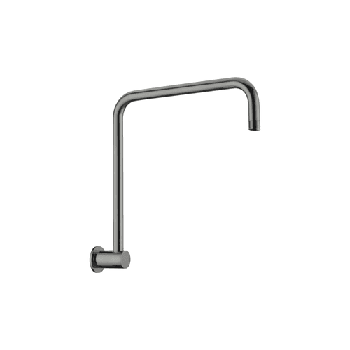 Round Swivel Shower Arm Gun Metal