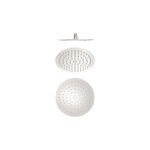 250mm Round Stainless Steel Shower Head 4 Star Rating Brushed Nickel