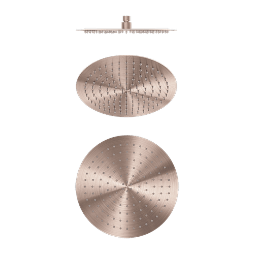 Zen SS316L 300mm Round Shower Head | Brushed Bronze