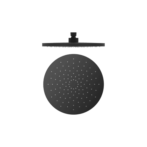 250mm Abs Round Shower Head Matte Black